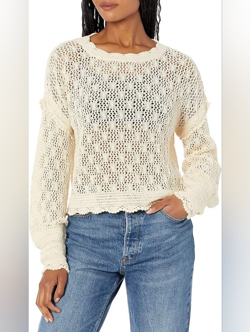 Paige Kassandra Crochet Sweater